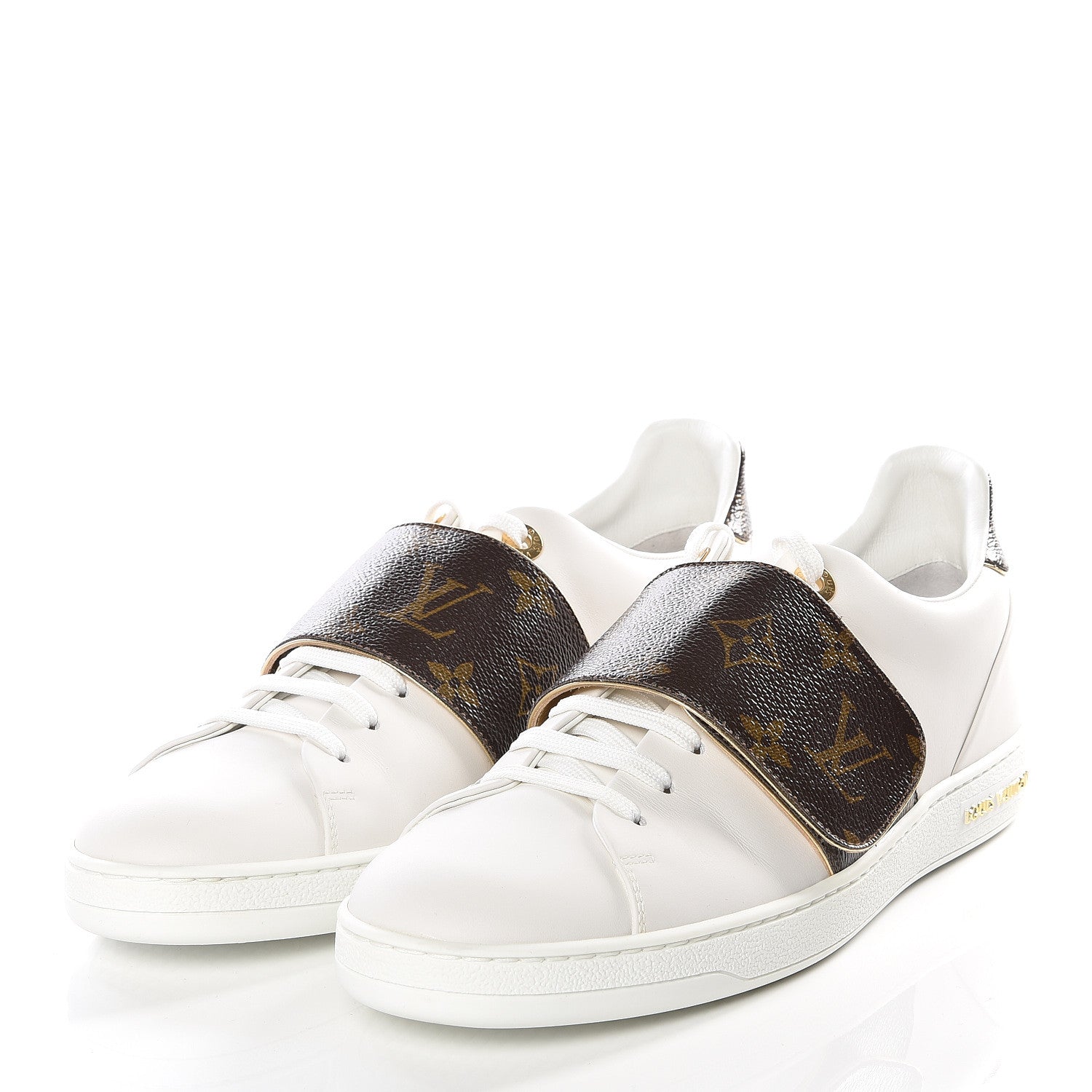 Louis Vuitton Calfskin Monogram Frontrow Sneaker 39.5 White 2 of 11
