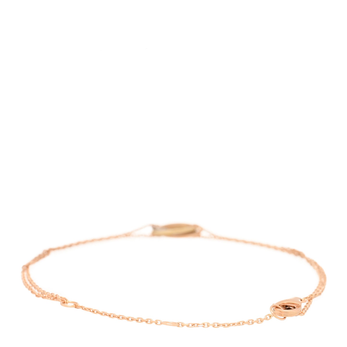 18K Pink Yellow White Gold Trinity Bracelet
