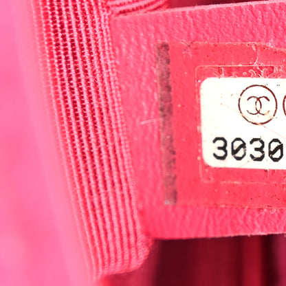 Chanel Velvet Quilted Mini Square Pearl Crush Flap Fuchsia 7 of 11