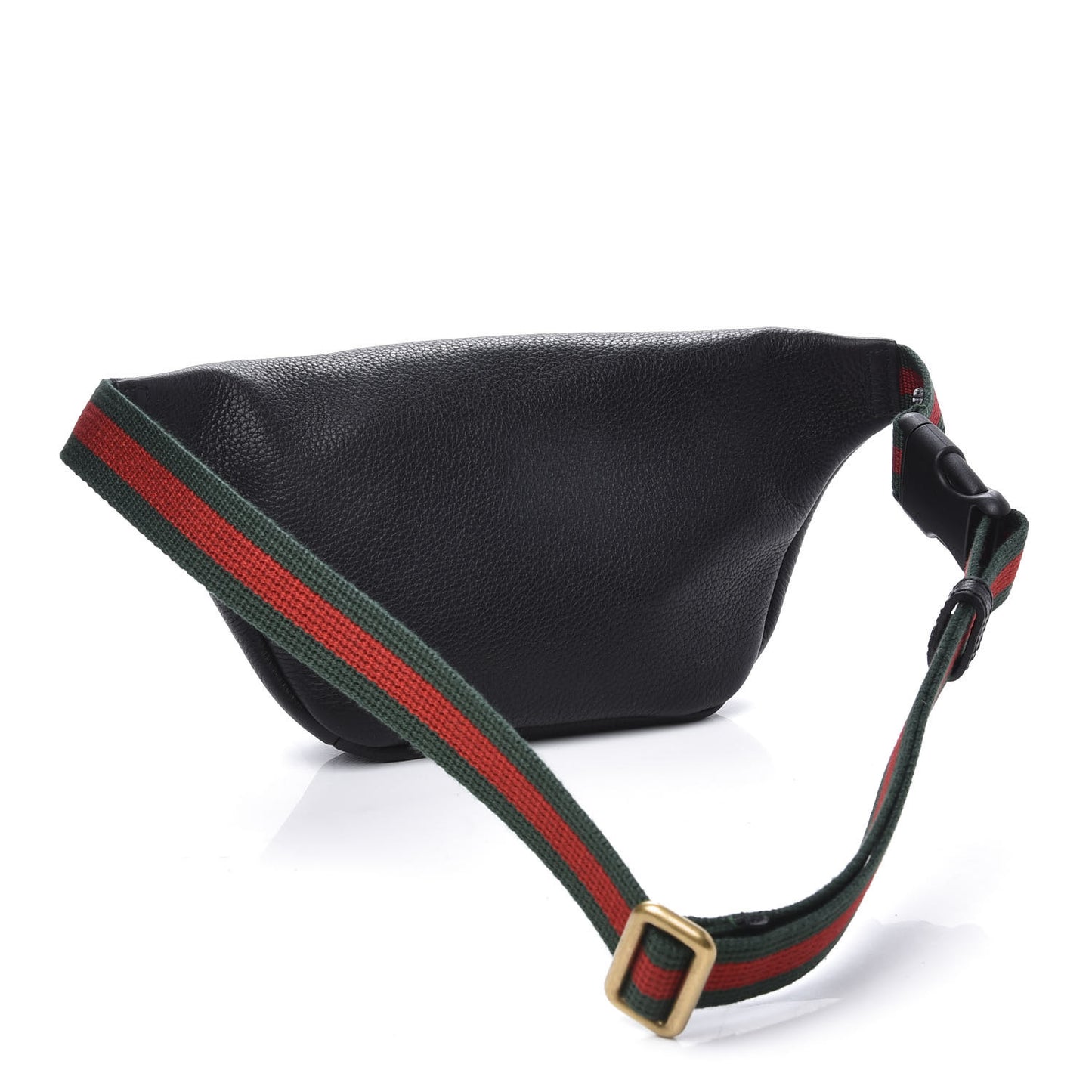 Grained Calfskin Small Logo Belt Bag Black