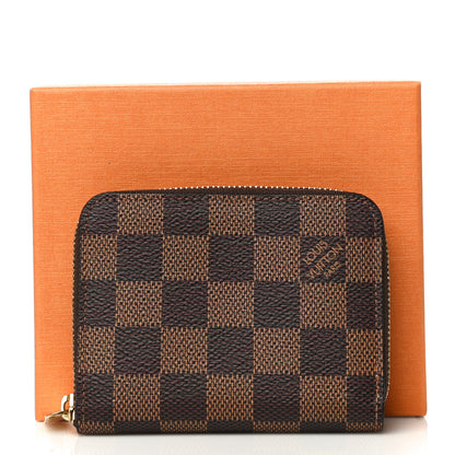 Louis Vuitton Damier Ebene Zippy Coin Purse Rose Ballerine 10 of 10