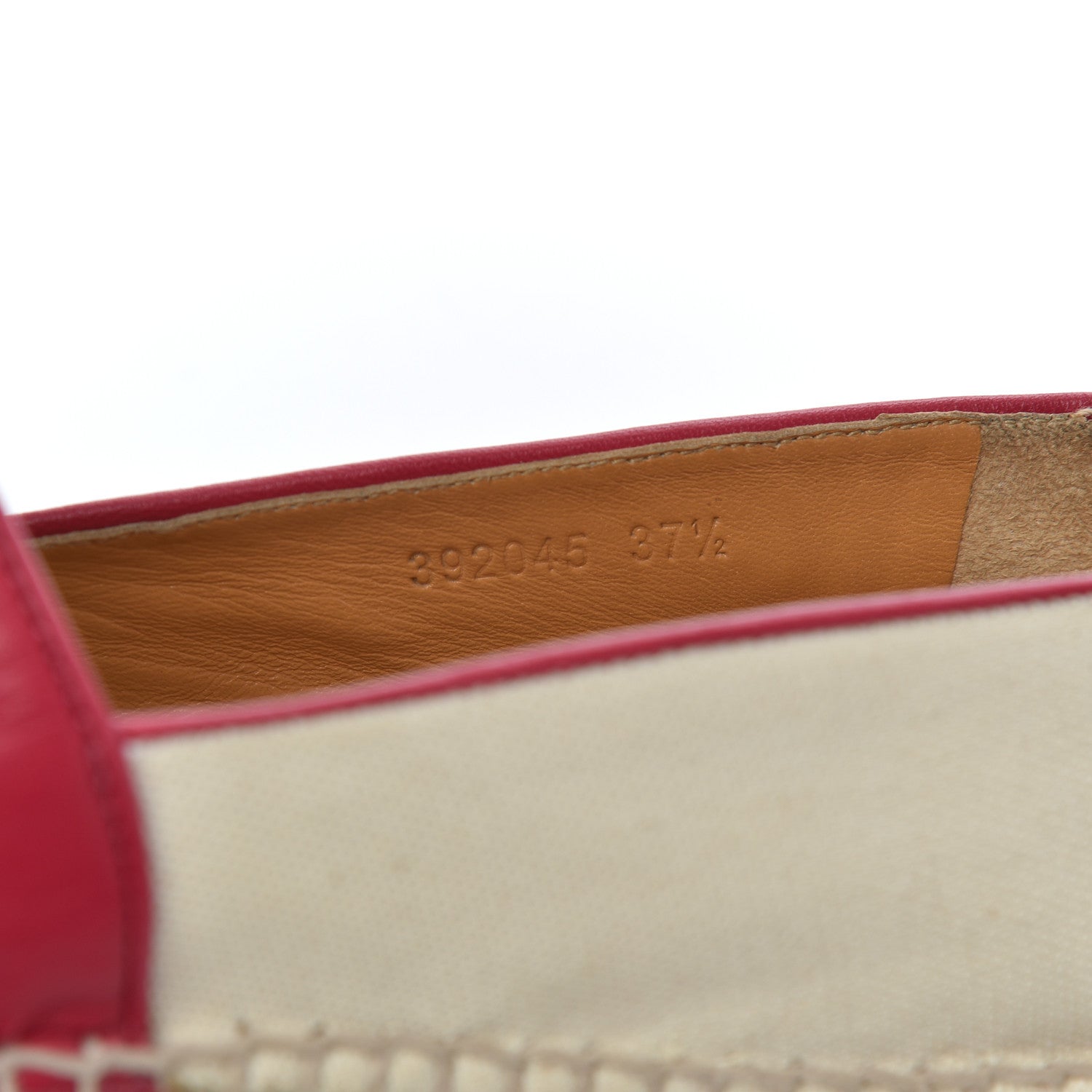 Gucci Calfskin Canvas Espadrilles 37.5 Greggio Petunia 8 of 17