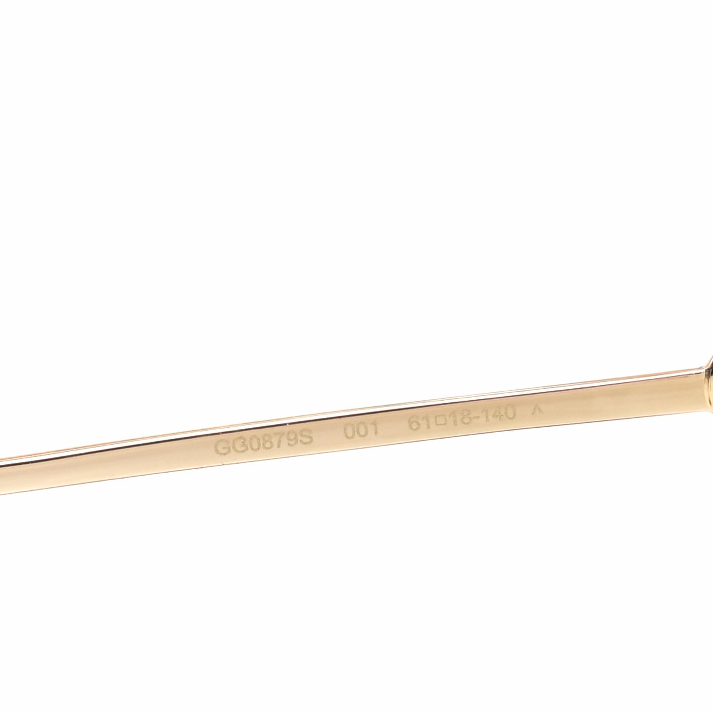 Metal Horsebit Square Sunglasses GG0879S Gold