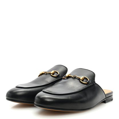 Gucci Calfskin Womens Princetown Slippers 36.5 Black 2 of 8