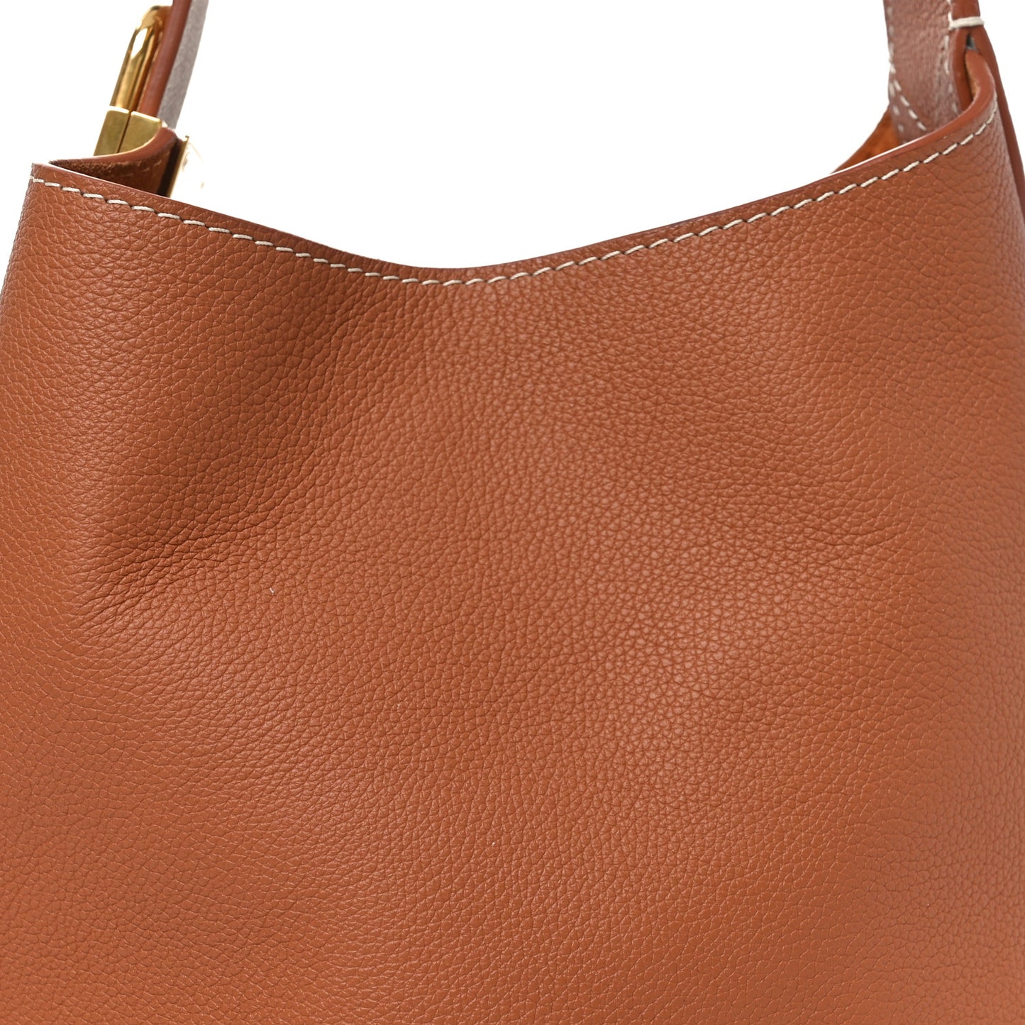 Grained Calfskin Low Key Hobo PM Cognac