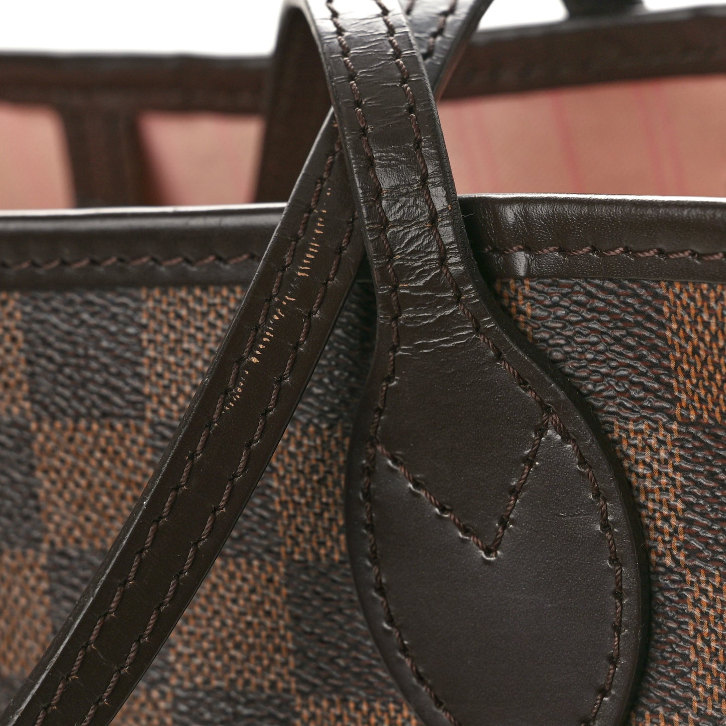 Damier Ebene Neo Neverfull MM Rose Ballerine