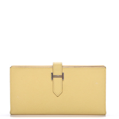 Hermes Epsom Bearn Gusset Wallet Soufre 1 of 20