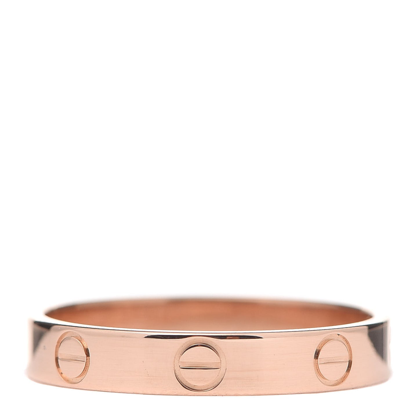 18K Pink Gold 3.5mm LOVE Wedding Band Ring 57 8