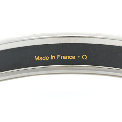 Hermes Enamel Printed Narrow Caleche Bracelet 70 White 9 of 9