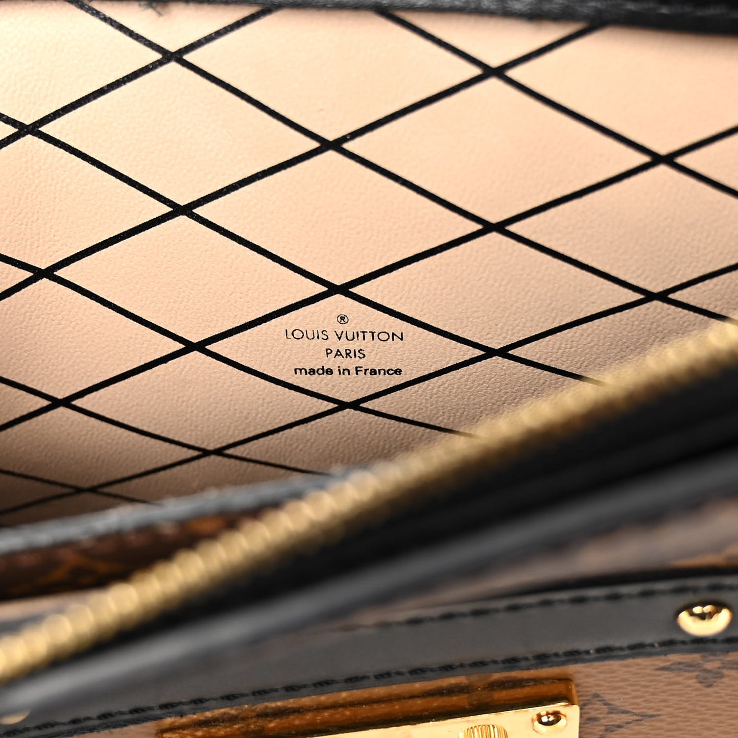 Reverse Monogram Trunk Clutch