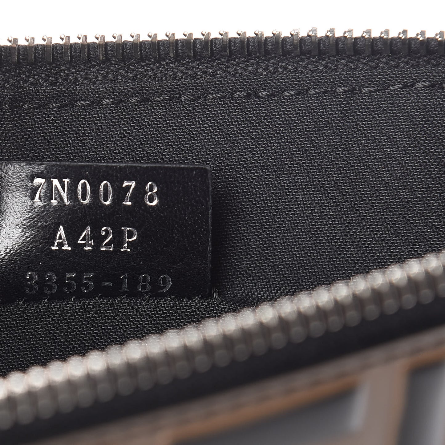 Vitello FF 1974 Embossed Pouch Maya Black