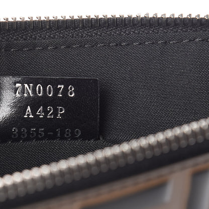 Fendi Vitello FF 1974 Embossed Pouch Maya Black 7 of 7