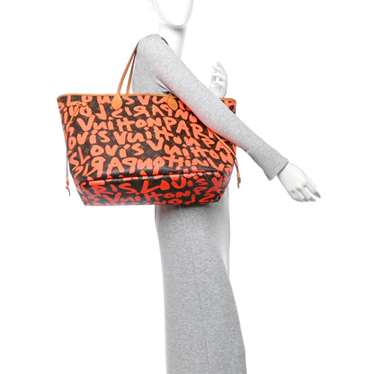Louis Vuitton Monogram Graffiti Neverfull GM Orange 2 of 12