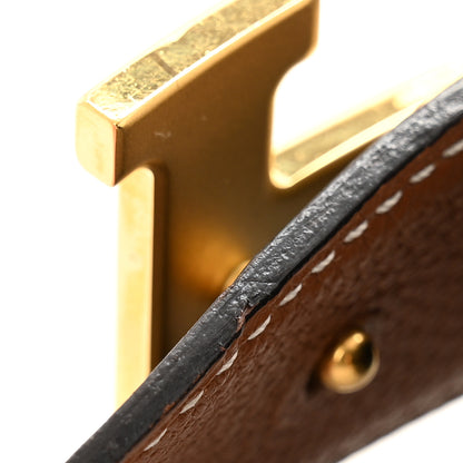 Hermes Box Togo 32mm H Belt 80 32 Black Gold 6 of 8