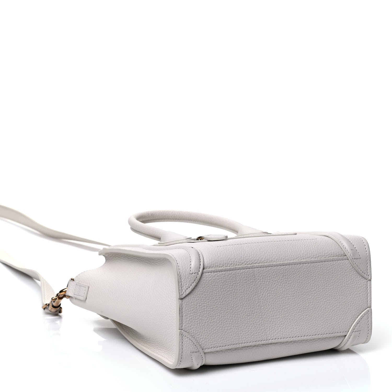 Celine Drummed Calfskin Nano Luggage Lune 3 of 4
