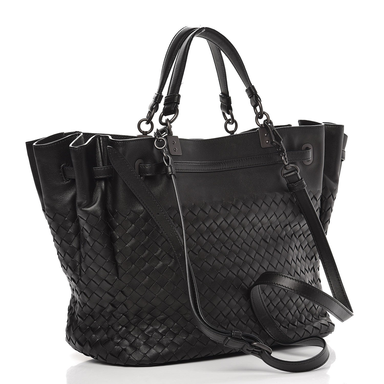 Bottega Veneta Nappa Intrecciato Bucket Bag Nero Black 3 of 11