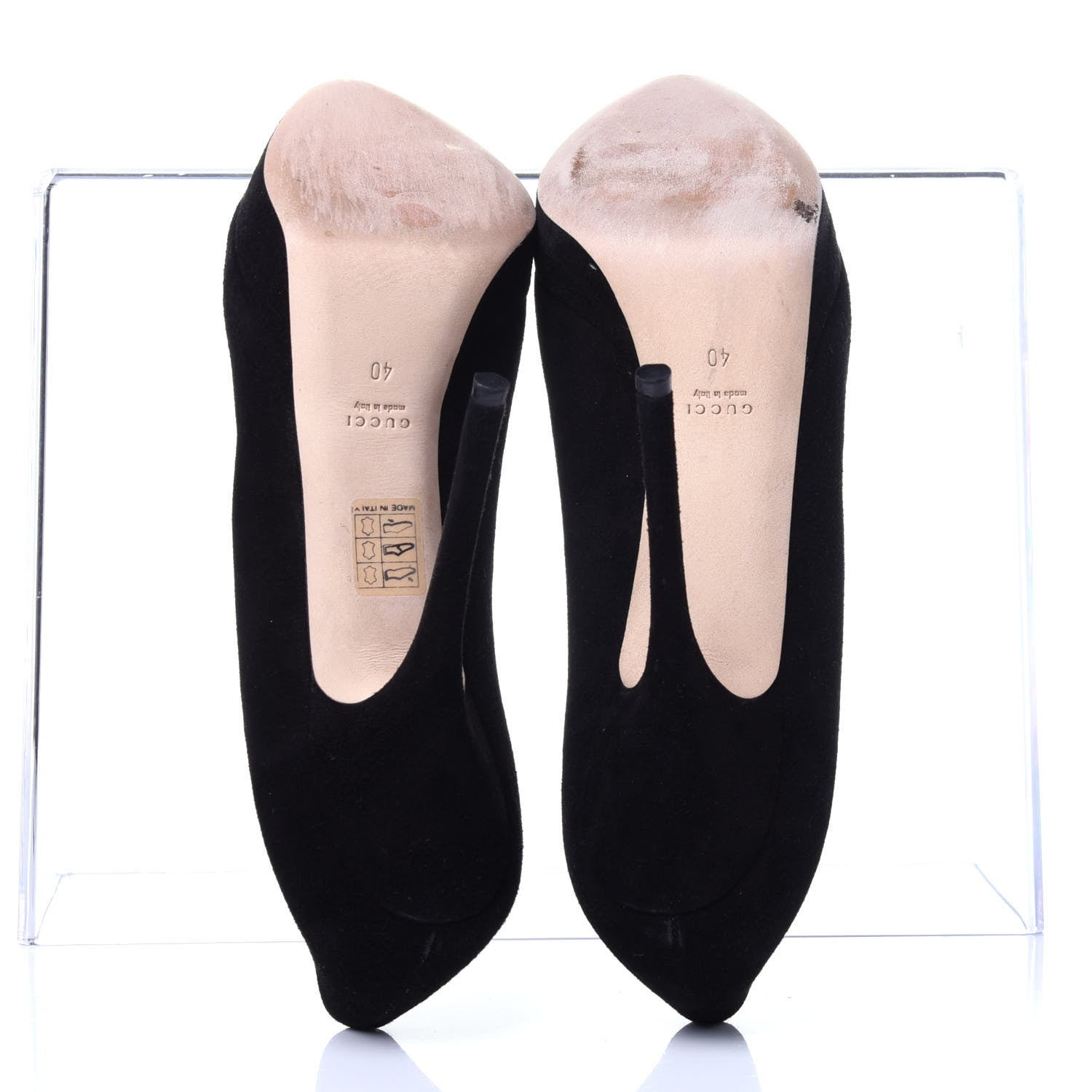 Gucci Suede Sofia Pumps 40 Black 7 of 15