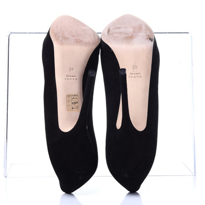 Gucci Suede Sofia Pumps 40 Black 7 of 15