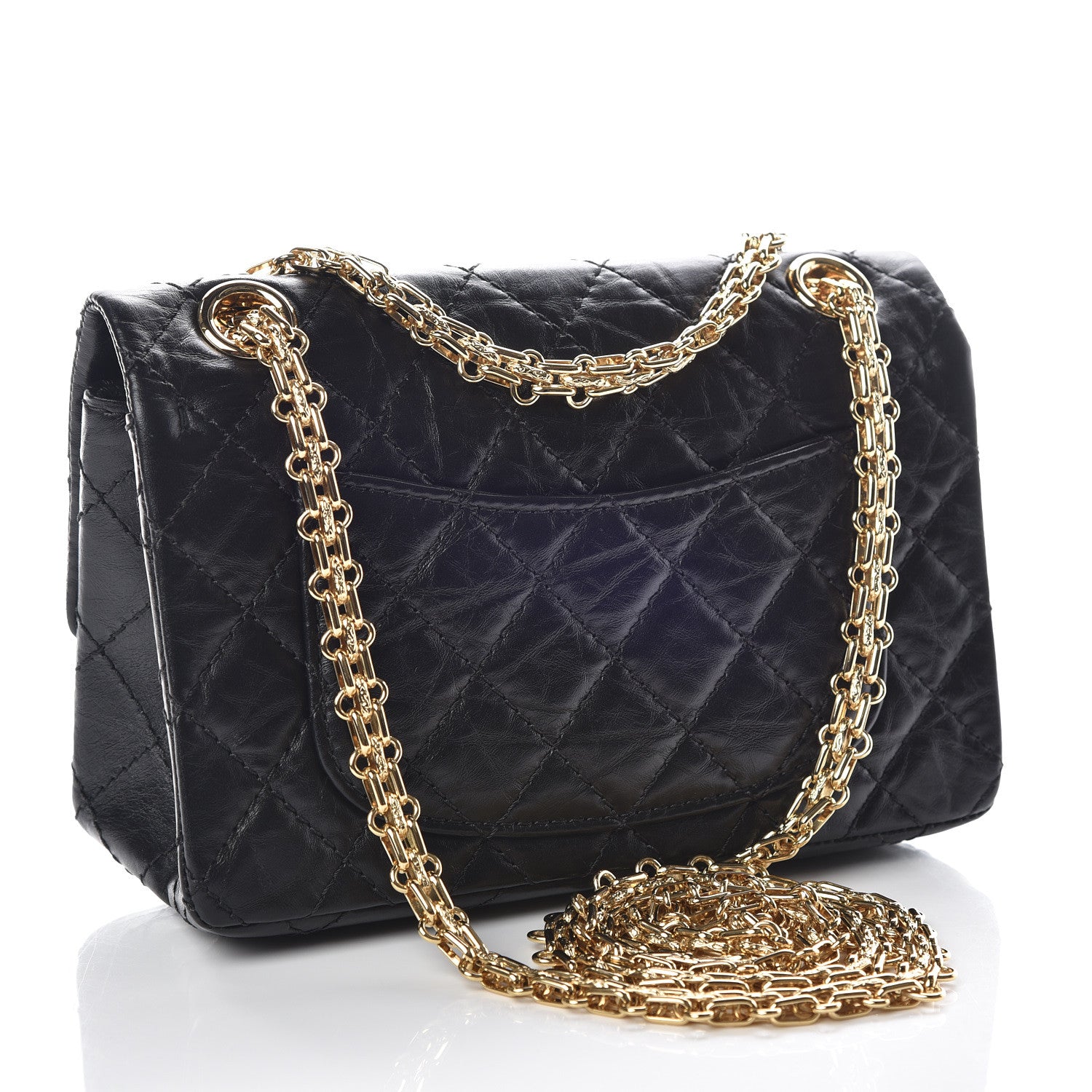 Chanel Aged Calfskin Quilted 2.55 Reissue Mini Flap Black 3 of 11