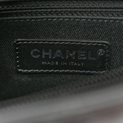 Chanel Nubuck Iridescent Calfskin Quilted Reissue Camera Case Black 8 of 12