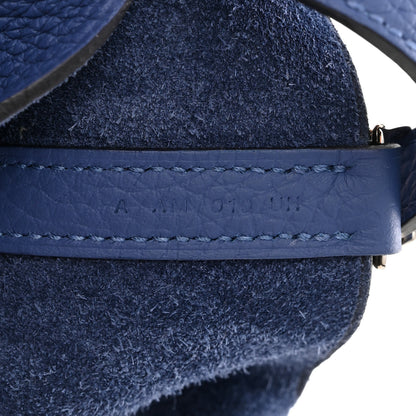 Hermes Taurillon Clemence Swift Eclat Picotin Lock 18 PM Bleu Brighton Capucine 7 of 11