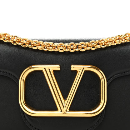 Valentino Garavani Calfskin Vlogo Small Loco Shoulder Bag Black 7 of 11