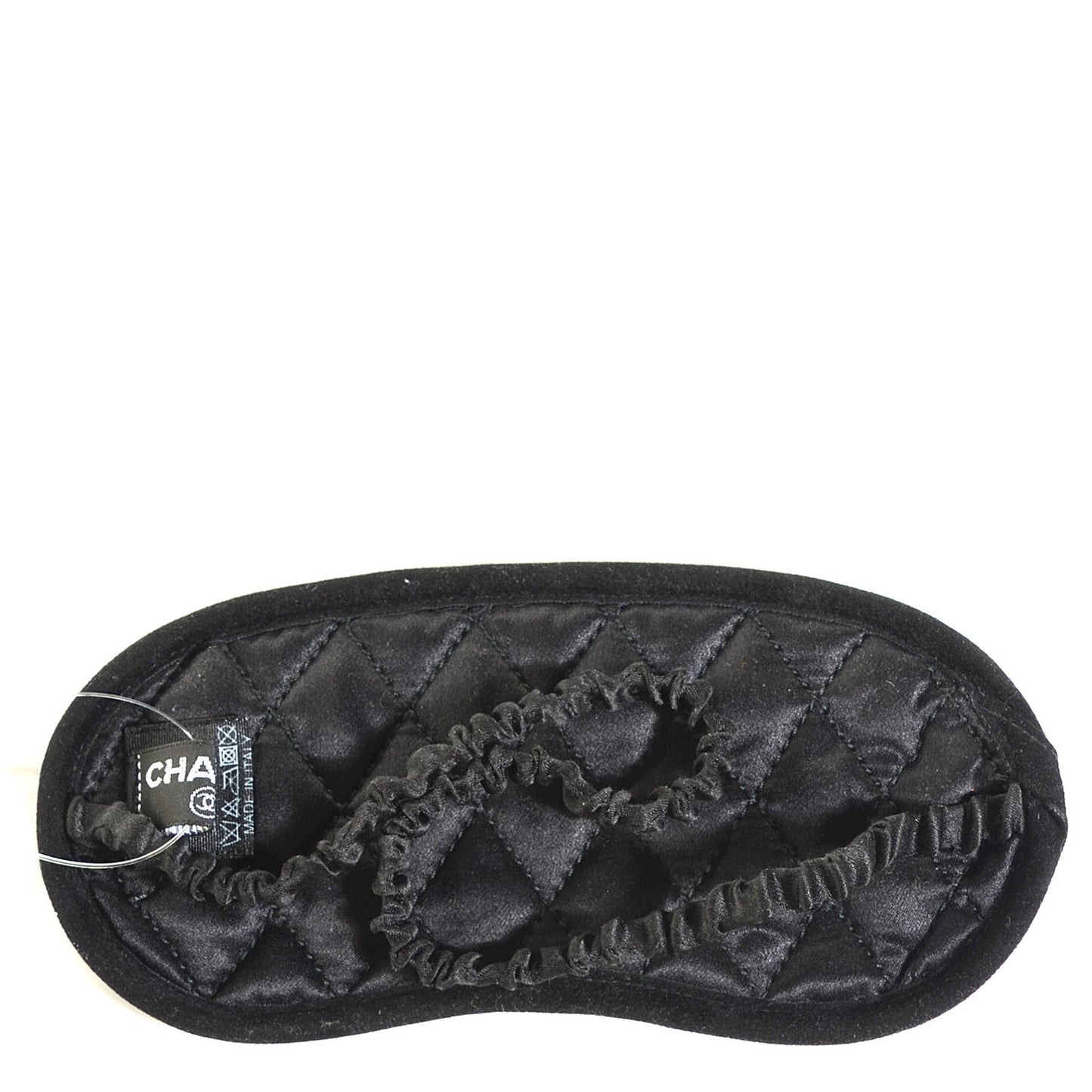 Silk Eyelid Sleeping Mask Black