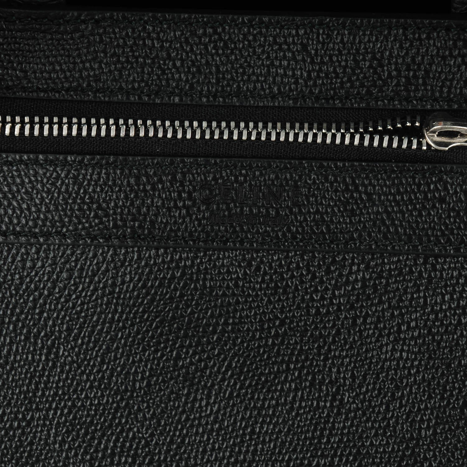 Celine Grained Calfskin Small Vertical Cabas Black 6 of 8