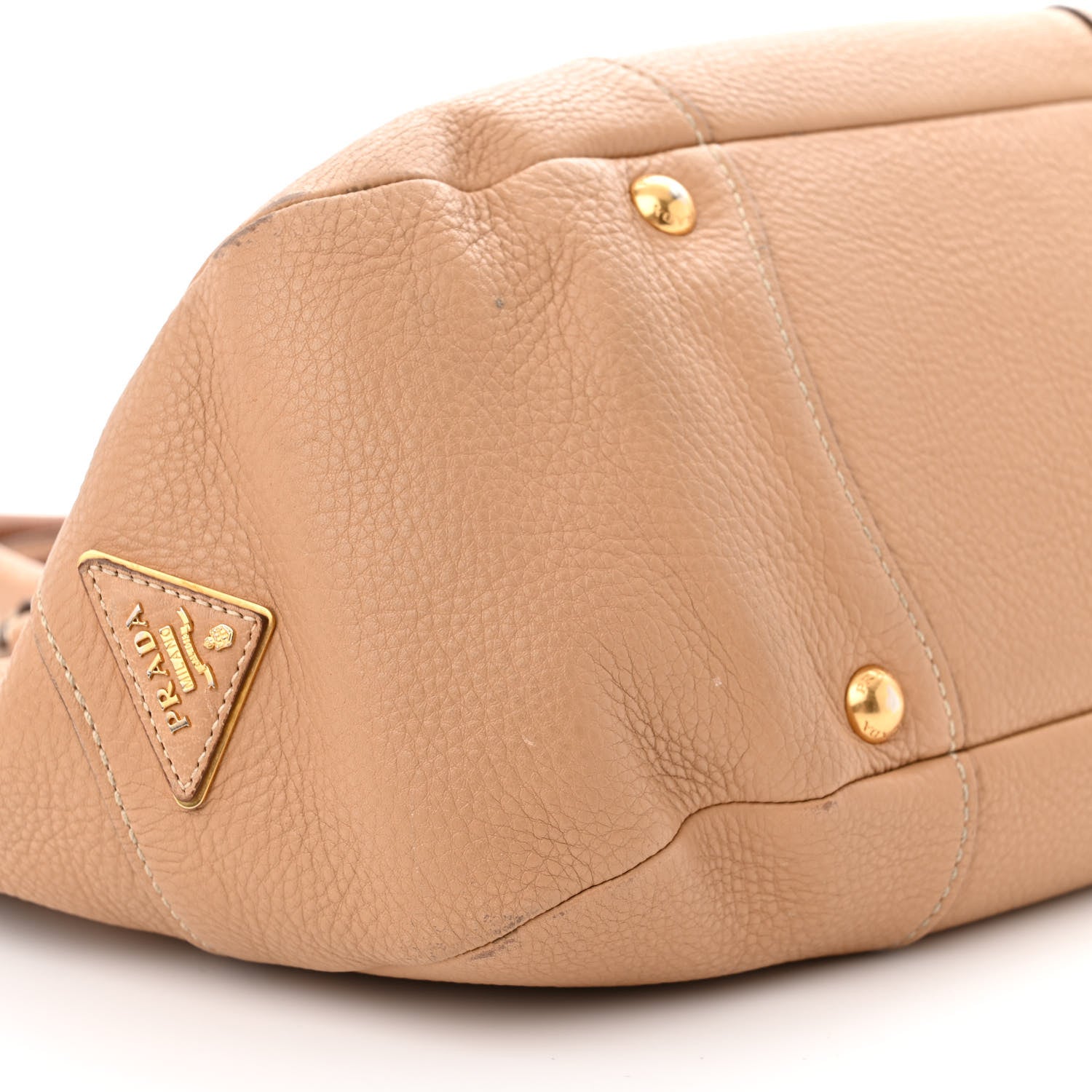 Prada Vitello Daino Pushlock Tote Sughero 8 of 16