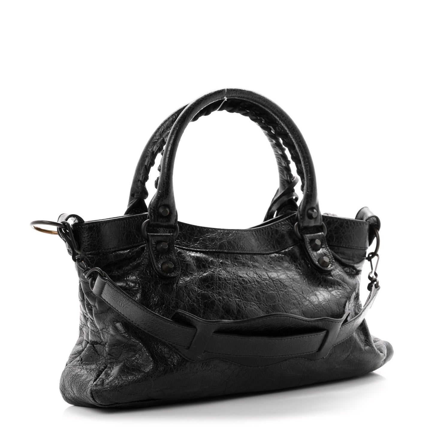 Agneau Arena Classic Hardware Le City First Bag Black