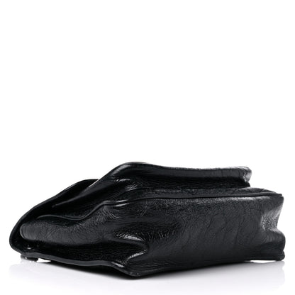 Saint Laurent Crinkled Calfskin Matelasse Monogram Medium Niki Chain Satchel Black 4 of 11