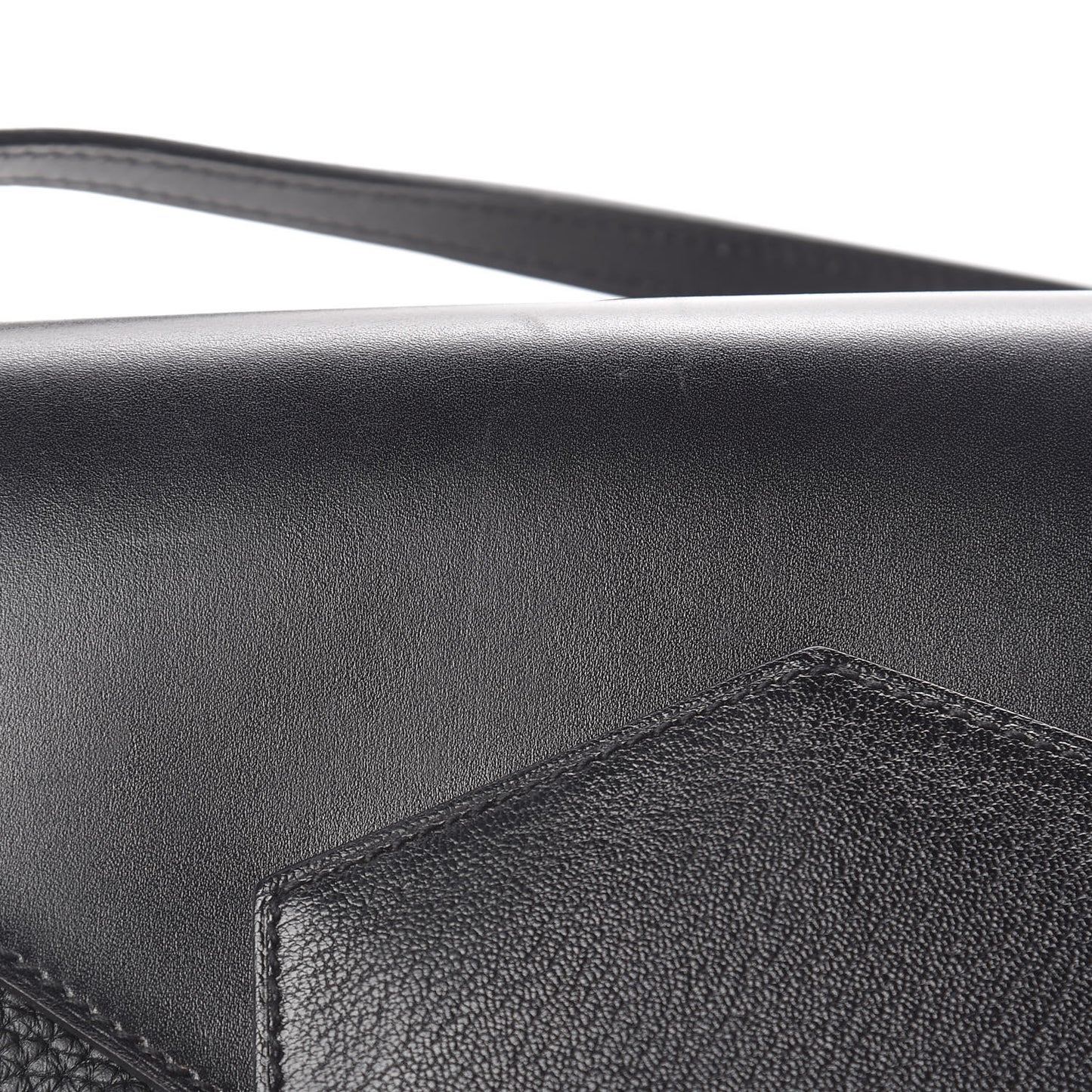Box Taurillon Clemence Faco Clutch Black