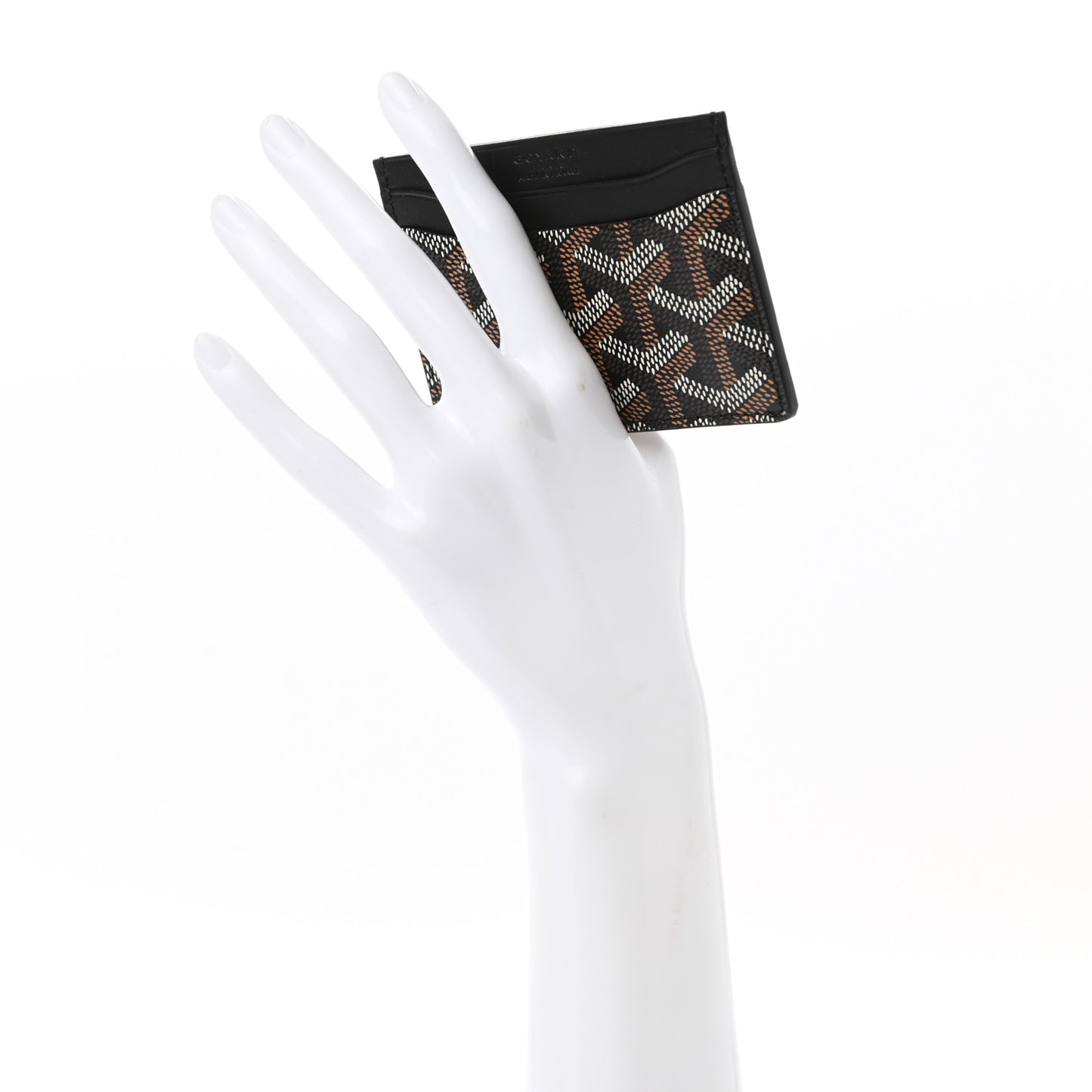Goyardine Saint Sulpice Card Holder Black