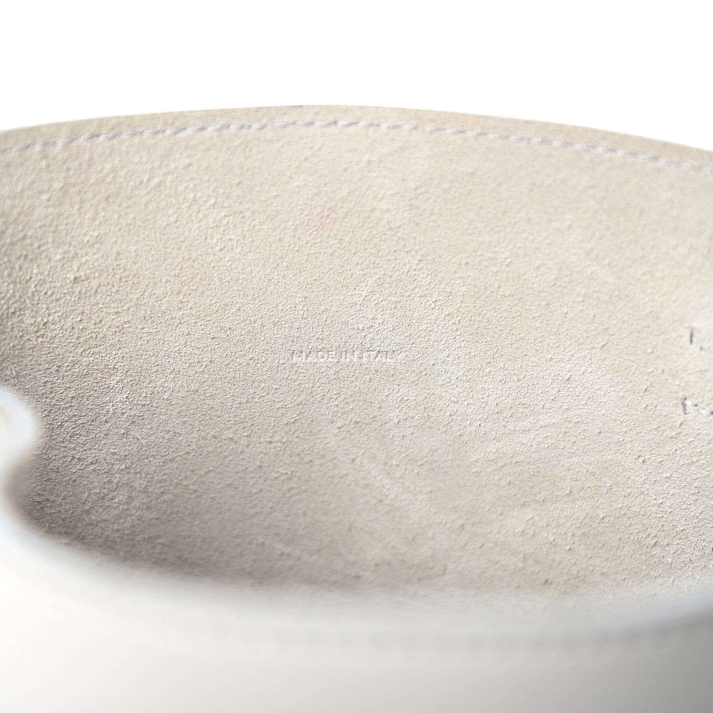 Smooth Calfskin Nano Big Bag Bucket Light Grey