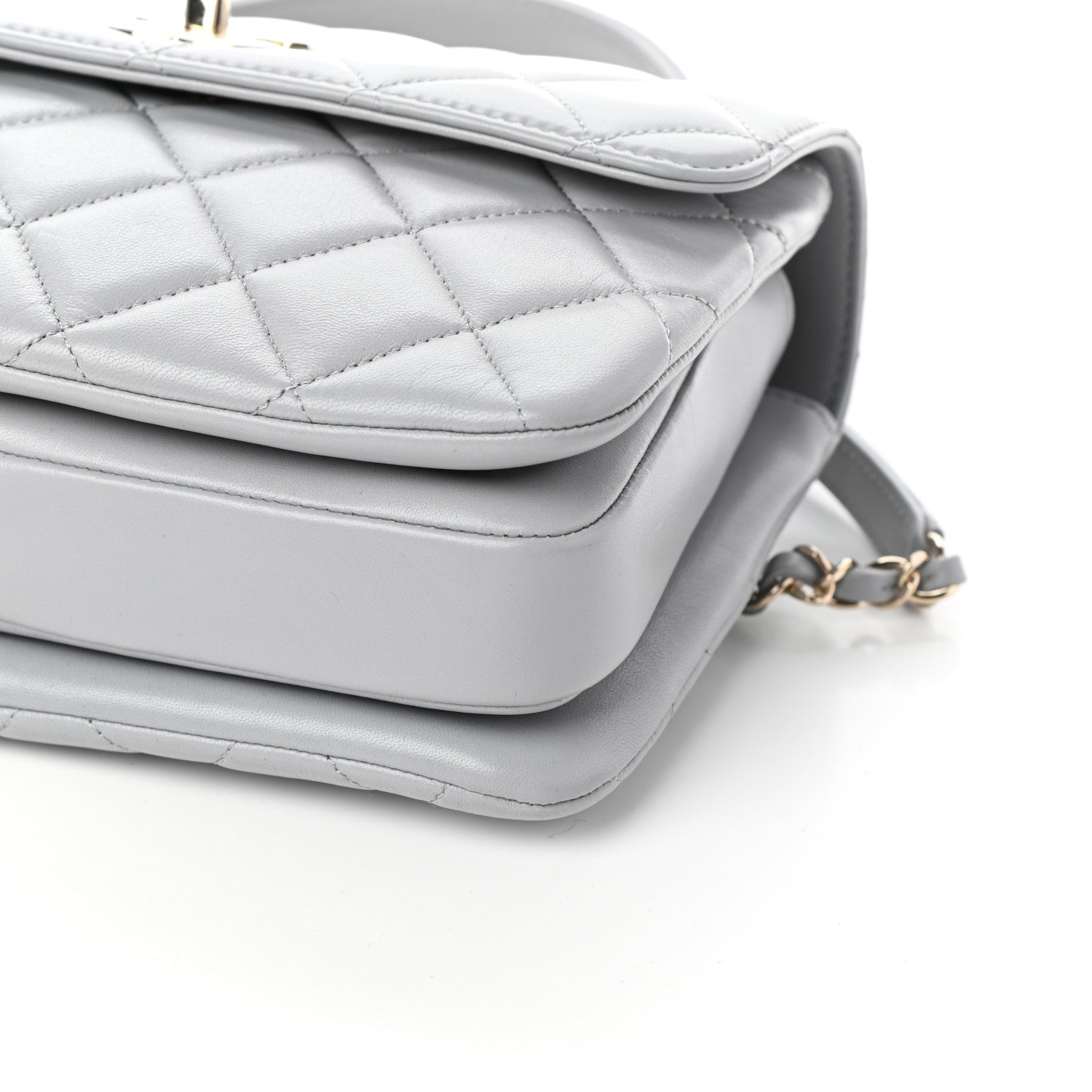 Chanel Lambskin Quilted Small Trendy CC Dual Handle Flap Bag Grey 10 of 10