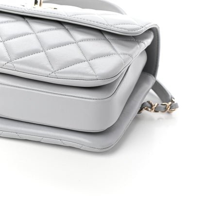 Chanel Lambskin Quilted Small Trendy CC Dual Handle Flap Bag Grey 10 of 10
