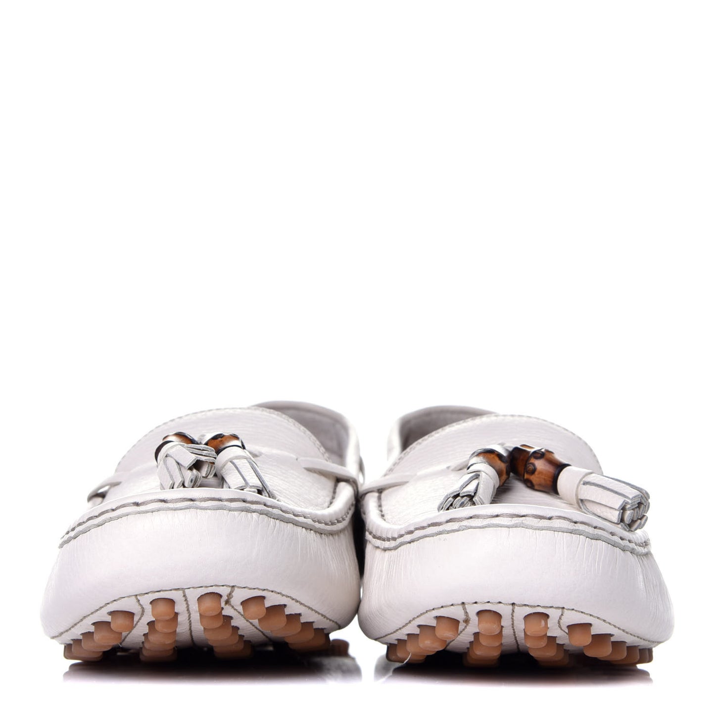 Calfskin Womens Loafers 41 White