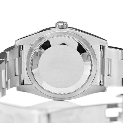 Rolex Stainless Steel 18K White Gold Diamond 36mm Oyster Perpetual Datejust Watch Silver 116234 5 of 8