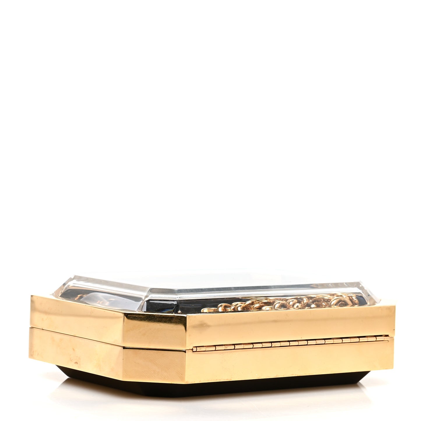 Plexiglass Premiere Minaudiere Clutch Black