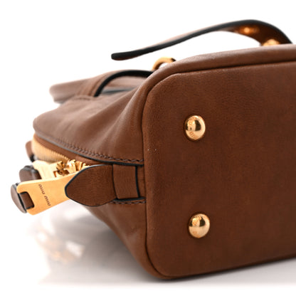 Miu Miu Nappa Aviator Small Aventure Bag Rovere 9 of 10