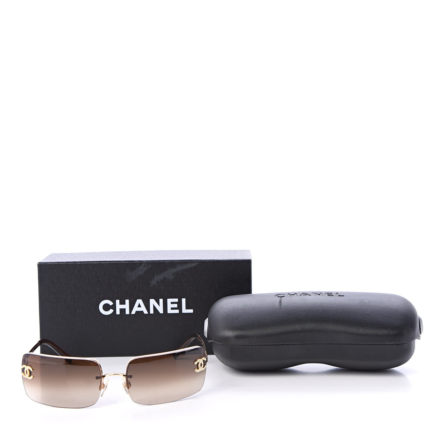 Crystal CC Logo Sunglasses 4104-B