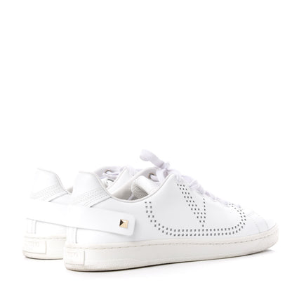 Valentino Garavani Calfskin Womens Backnet Sneakers 37.5 White 4 of 10