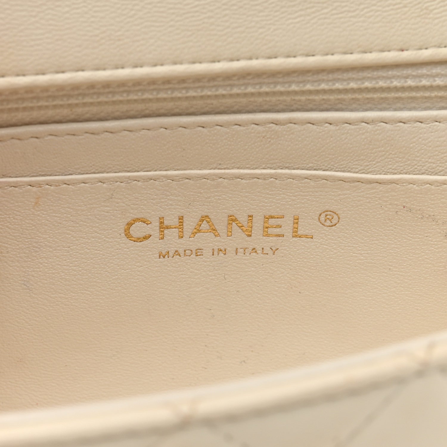 Chanel Lambskin Quilted Mini Rectangular Flap White 7 of 12