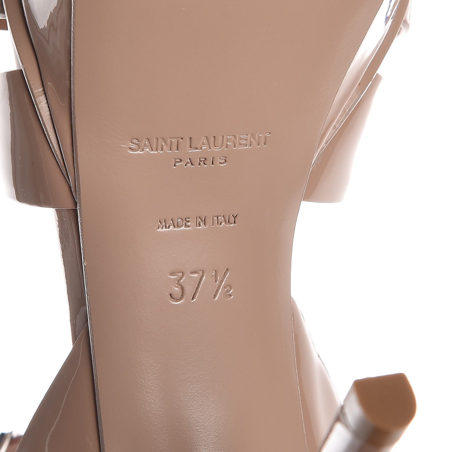 Patent Tribute 75 Platform Sandals 37.5 Dark Nude