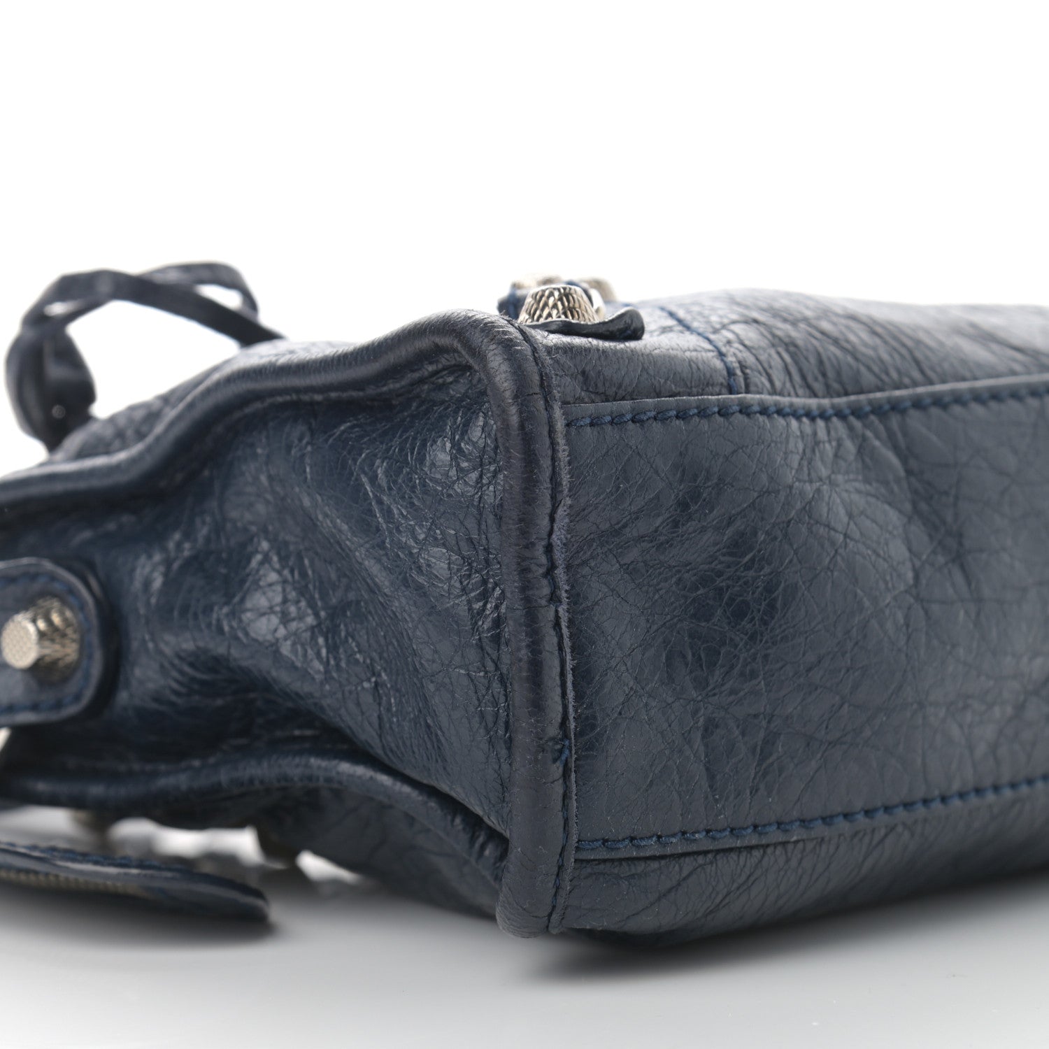Balenciaga Agneau Giant 12 Silver Hardware Mini City Bleu Obscur 9 of 16