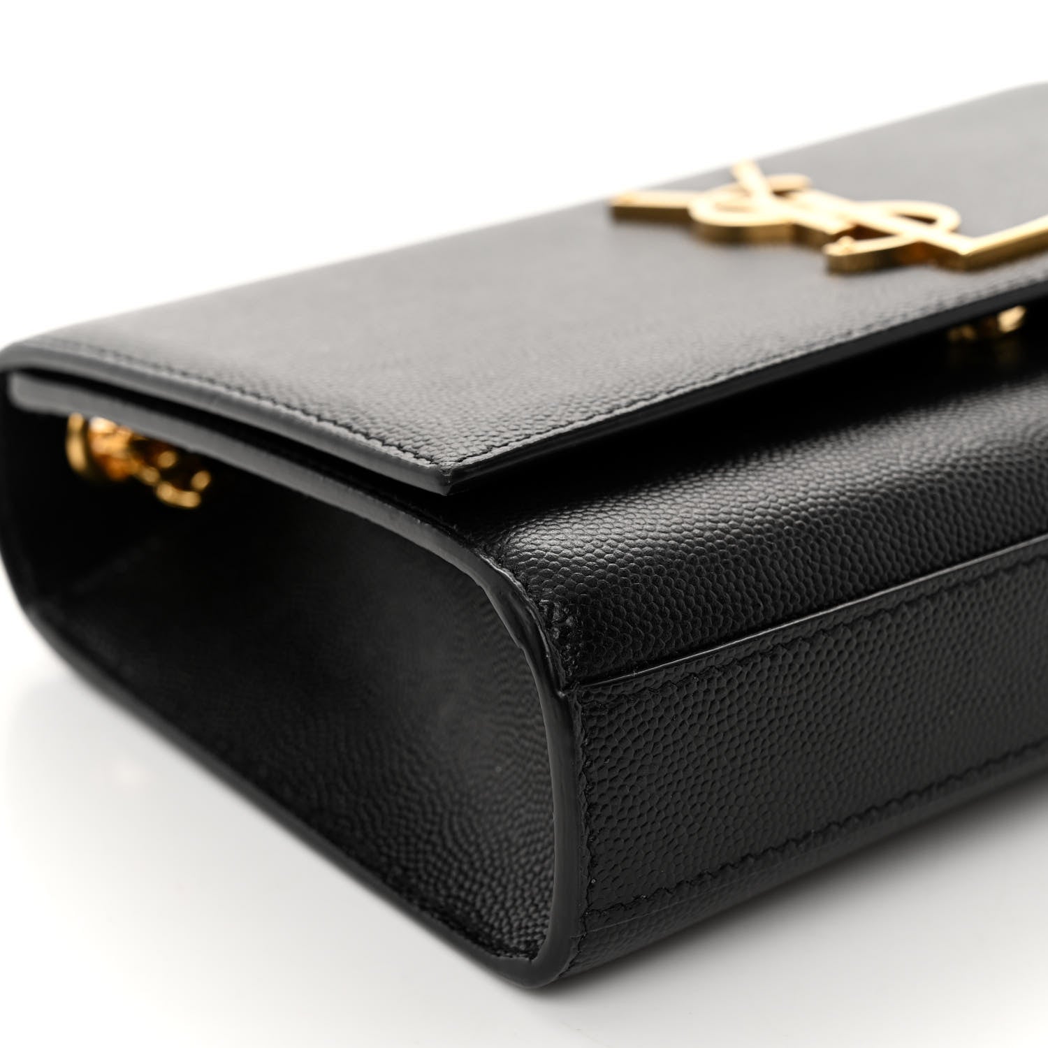 Saint Laurent Grain De Poudre Small Monogram Kate Satchel Black 8 of 10