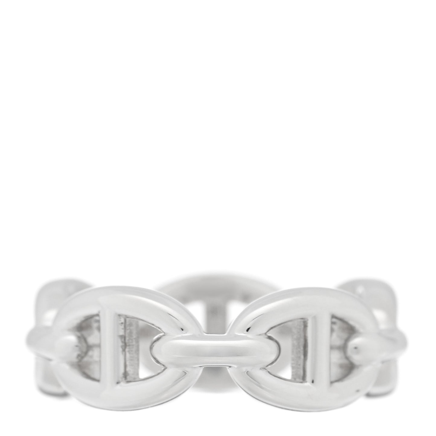 Sterling Silver PM Chaine d'Ancre Enchainee Band Ring 52 6