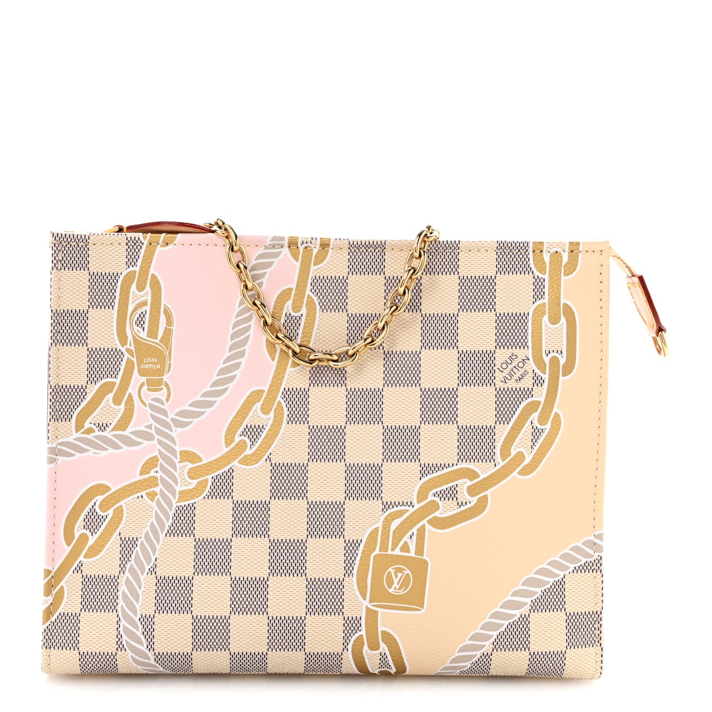 Damier Azur Nautical Toiletry Pouch On Chain