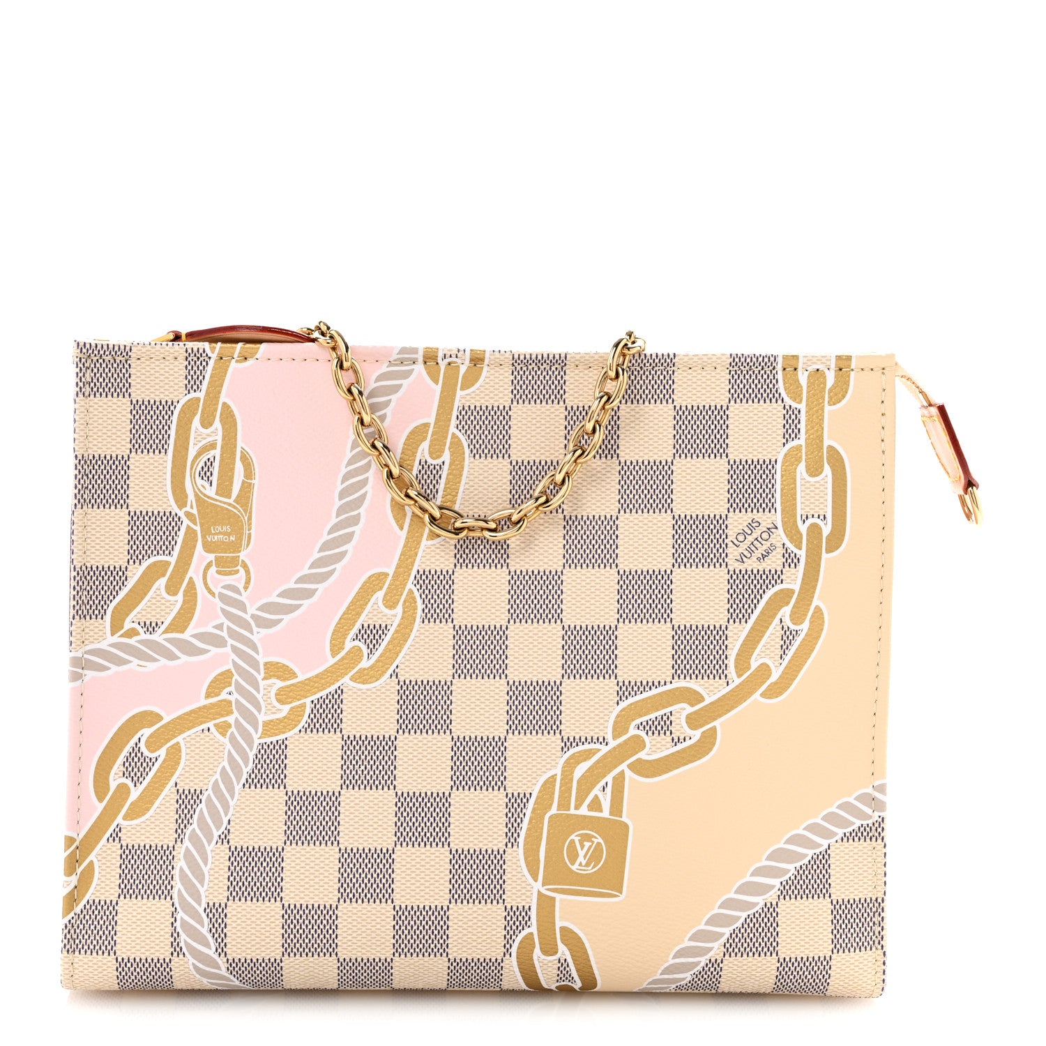Louis Vuitton Damier Azur Nautical Toiletry Pouch On Chain 1 of 11