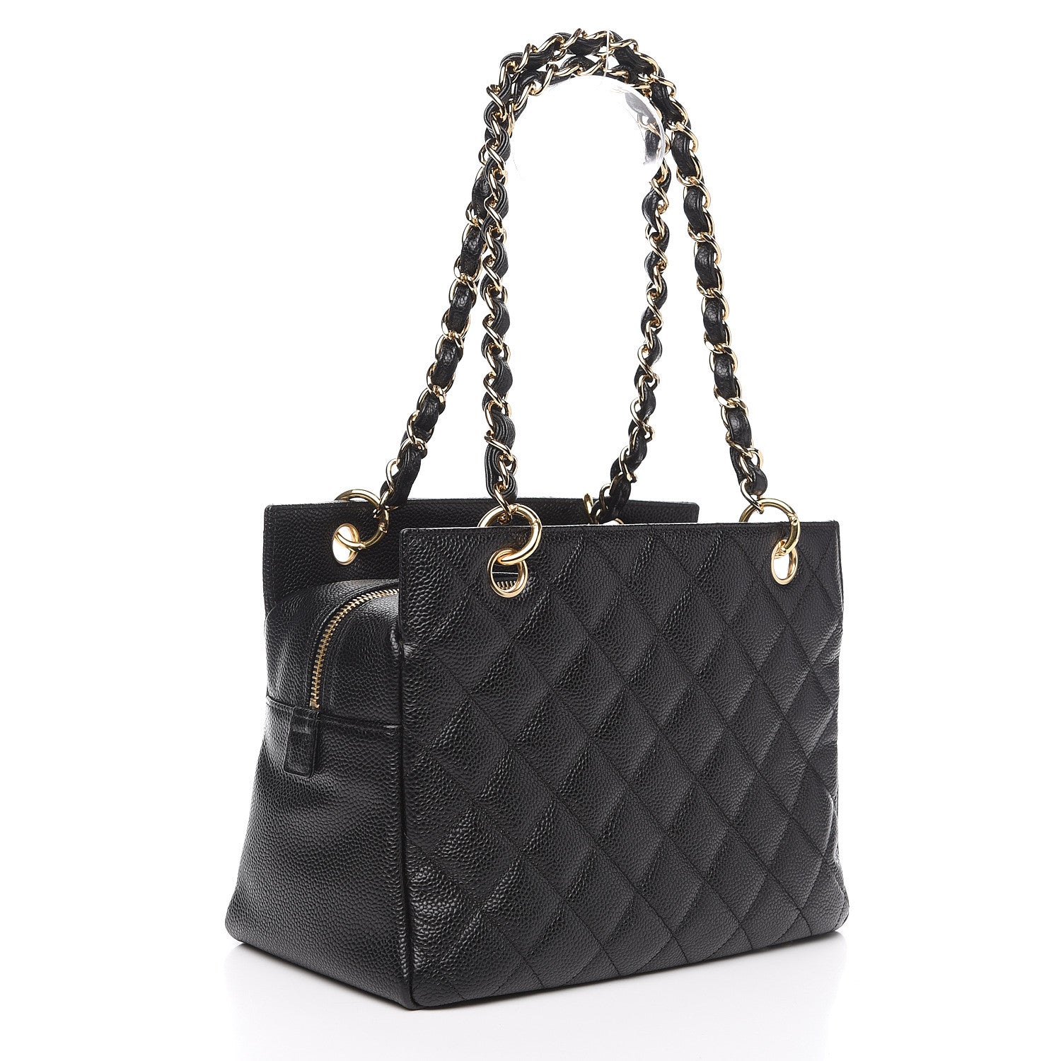 Chanel Caviar Quilted Petit Timeless Tote PTT Black 2 of 10